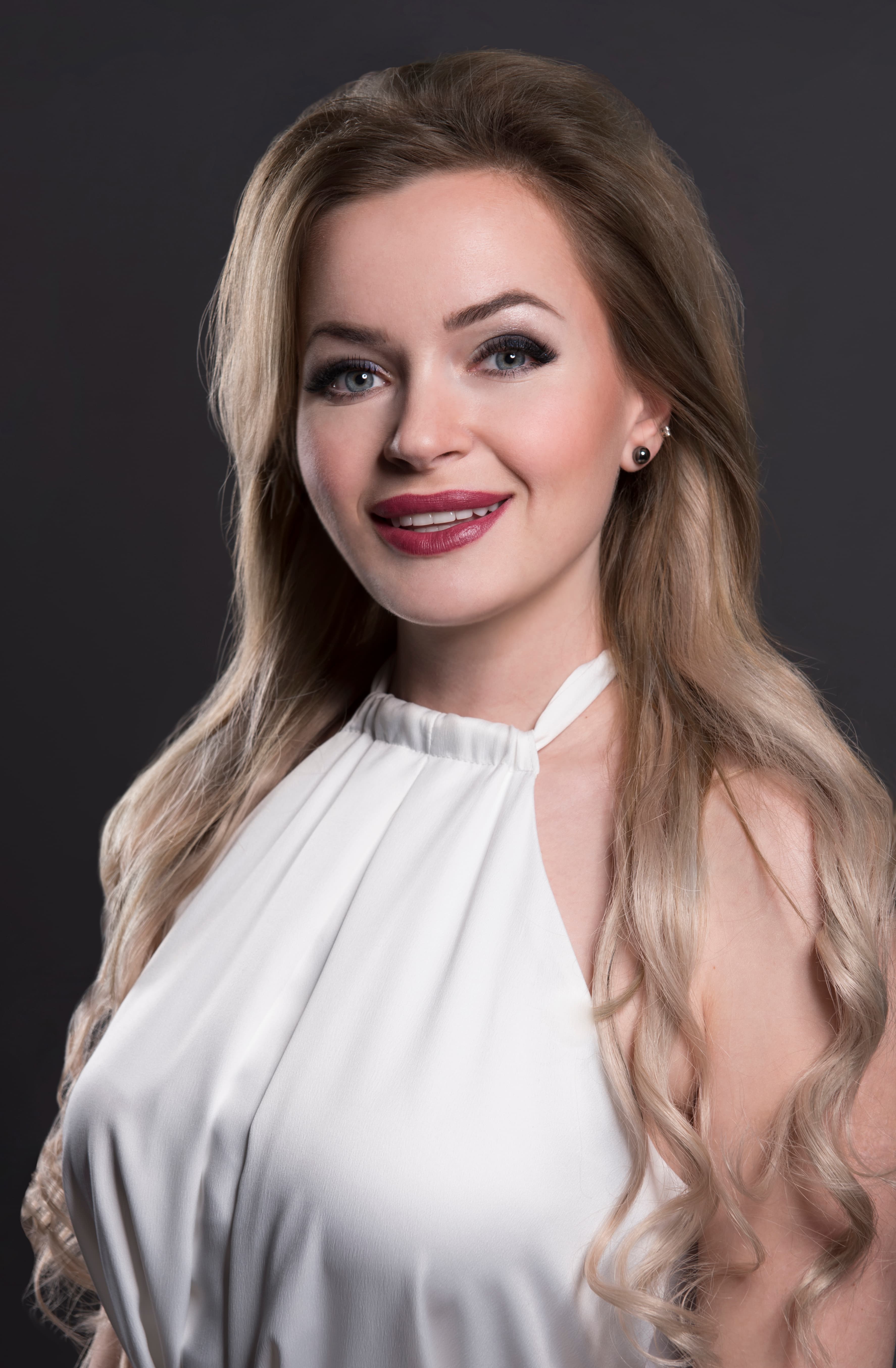 Veronika brook in black dress